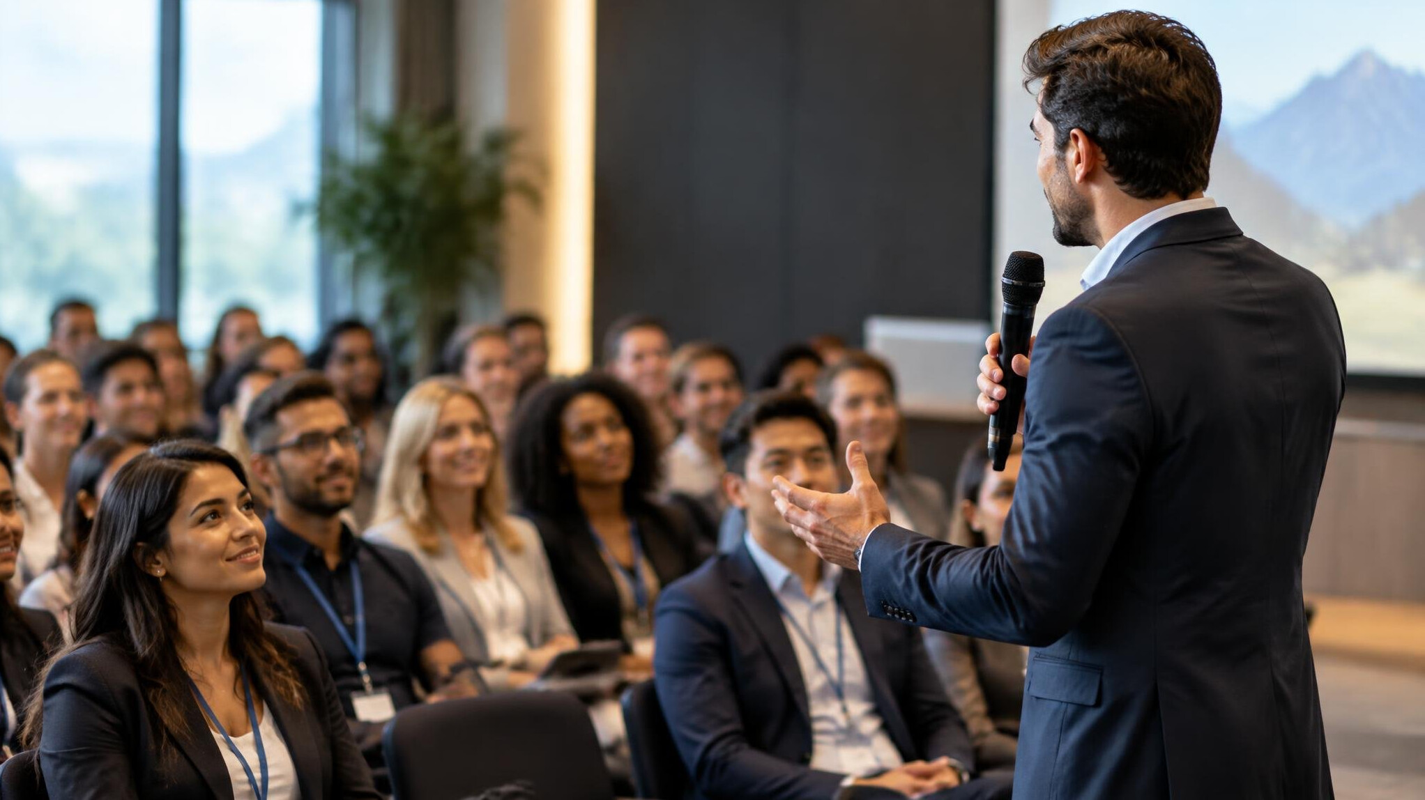 captivating audience during speech