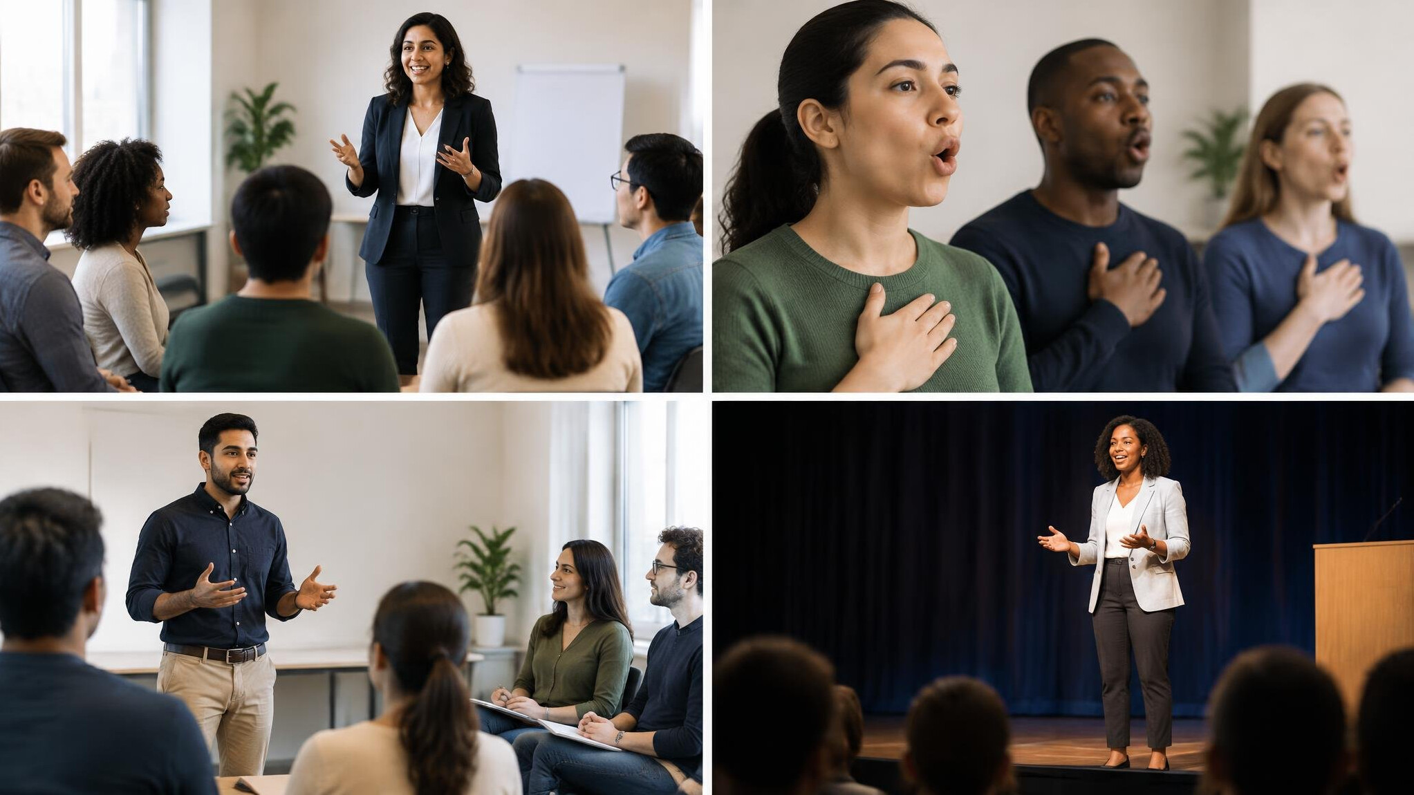 group public speaking workshop